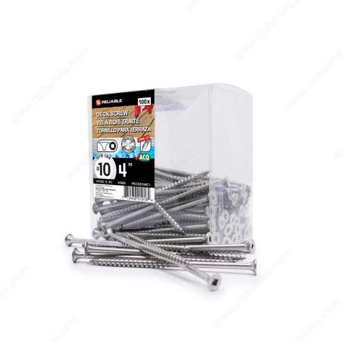 Vis acier Inox 4po boite de 100