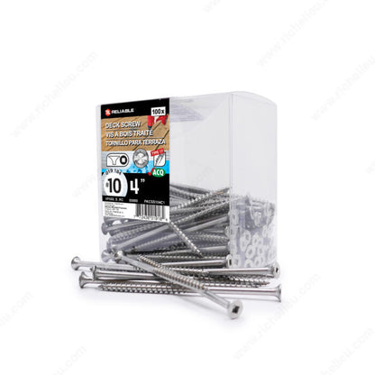 Vis acier Inox 4po boite de 100