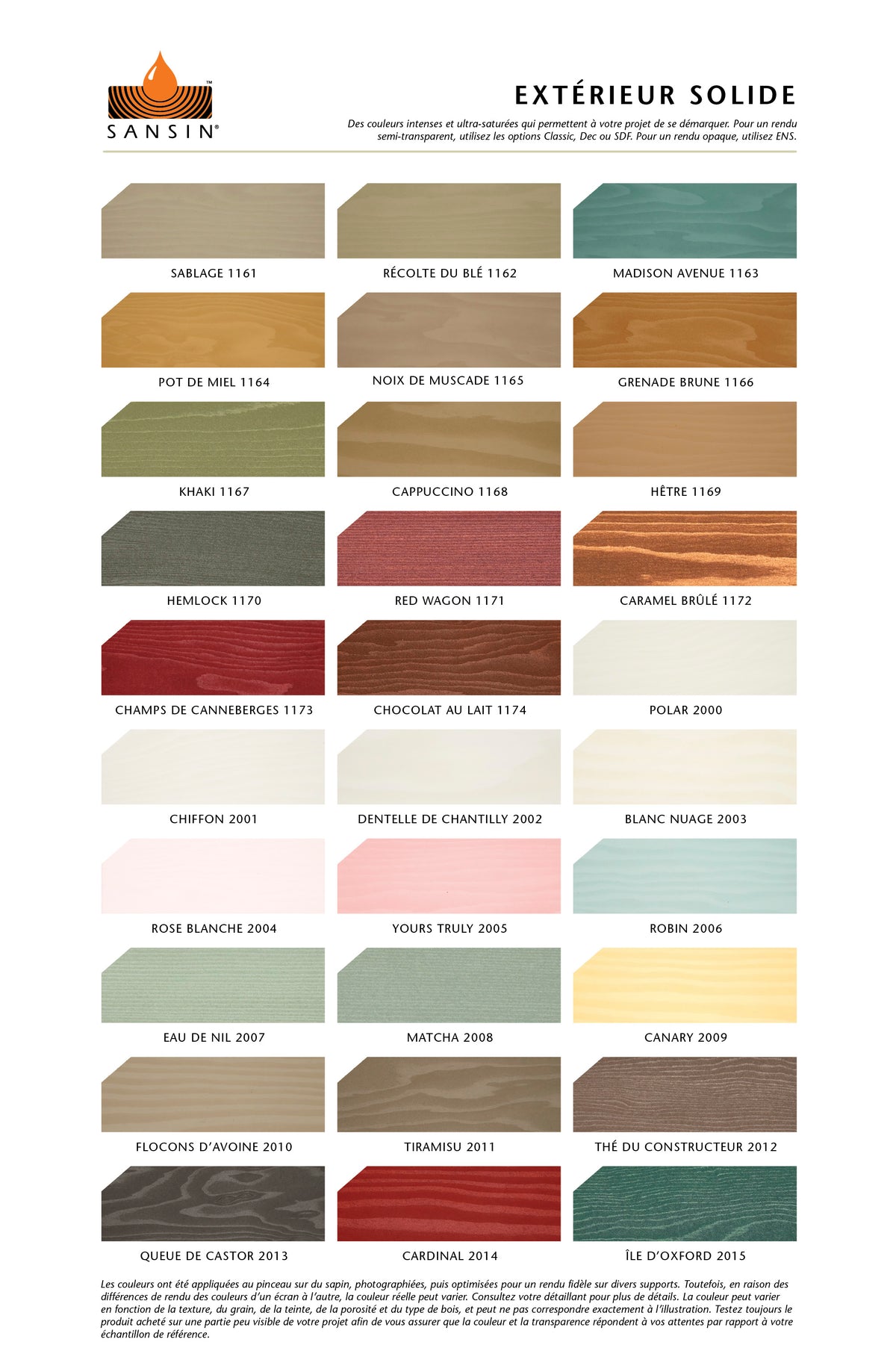 Sansin SDF Opaque | Teinture bois extérieur