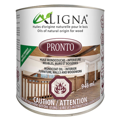 Huile monocouche intérieure Ligna Pronto – fini naturel en 1 couche